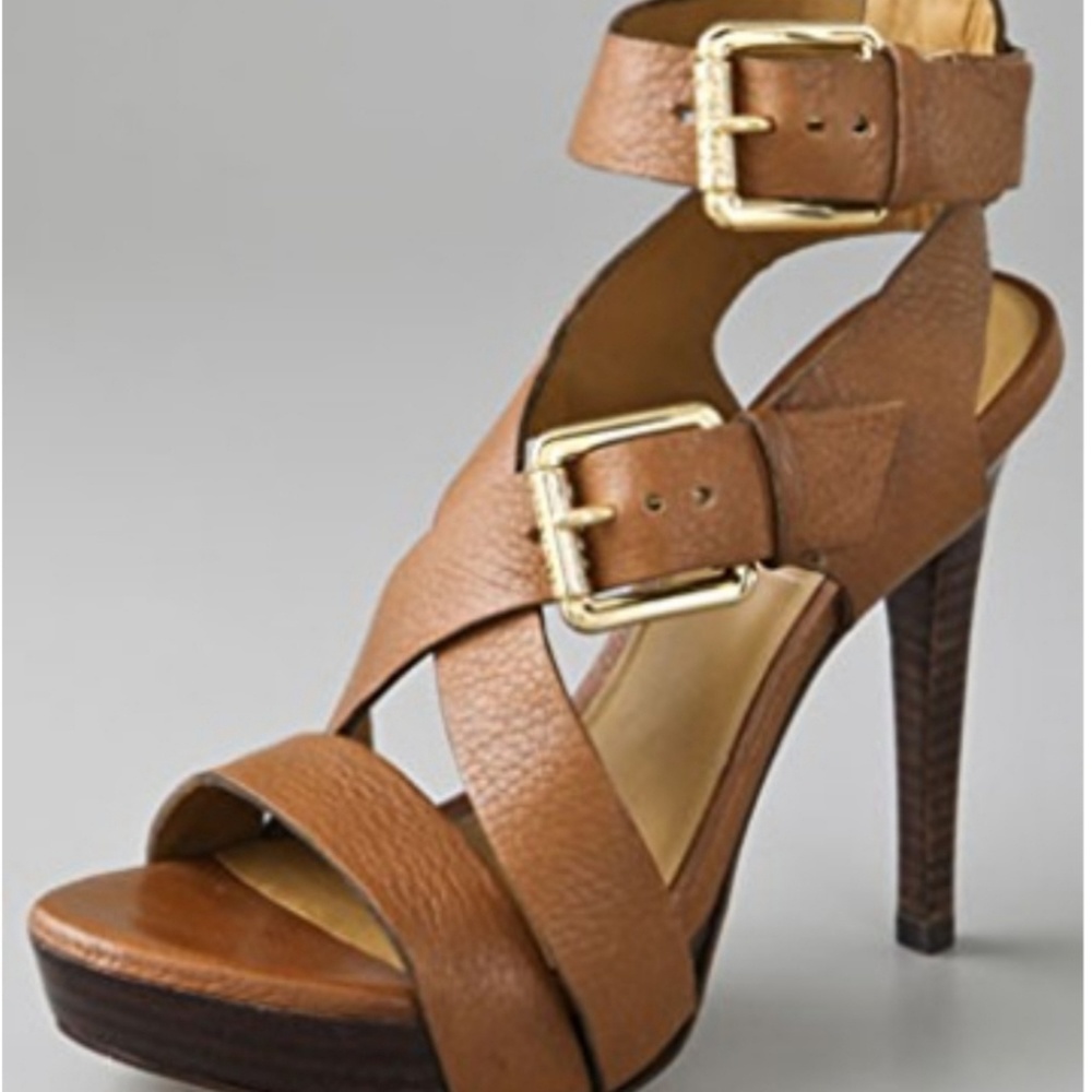 Michael Kors Paris Double Buckle heels